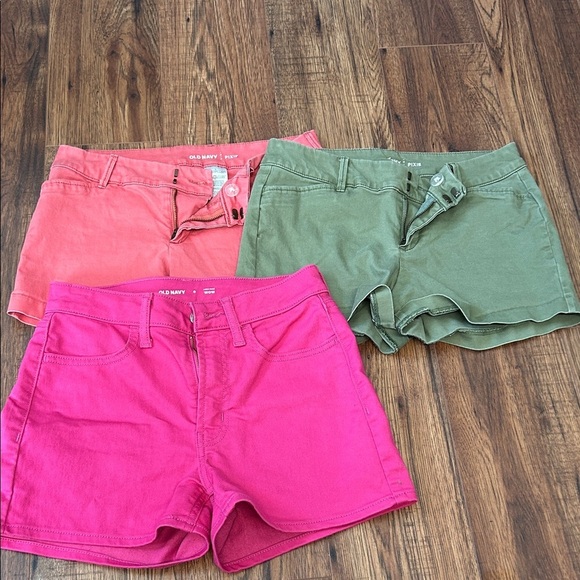 Old Navy Pants - Old Navy Women's Shorts Bundle- Coral, Olive, Fuchsia